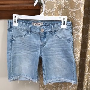 Hollister long jean shorts